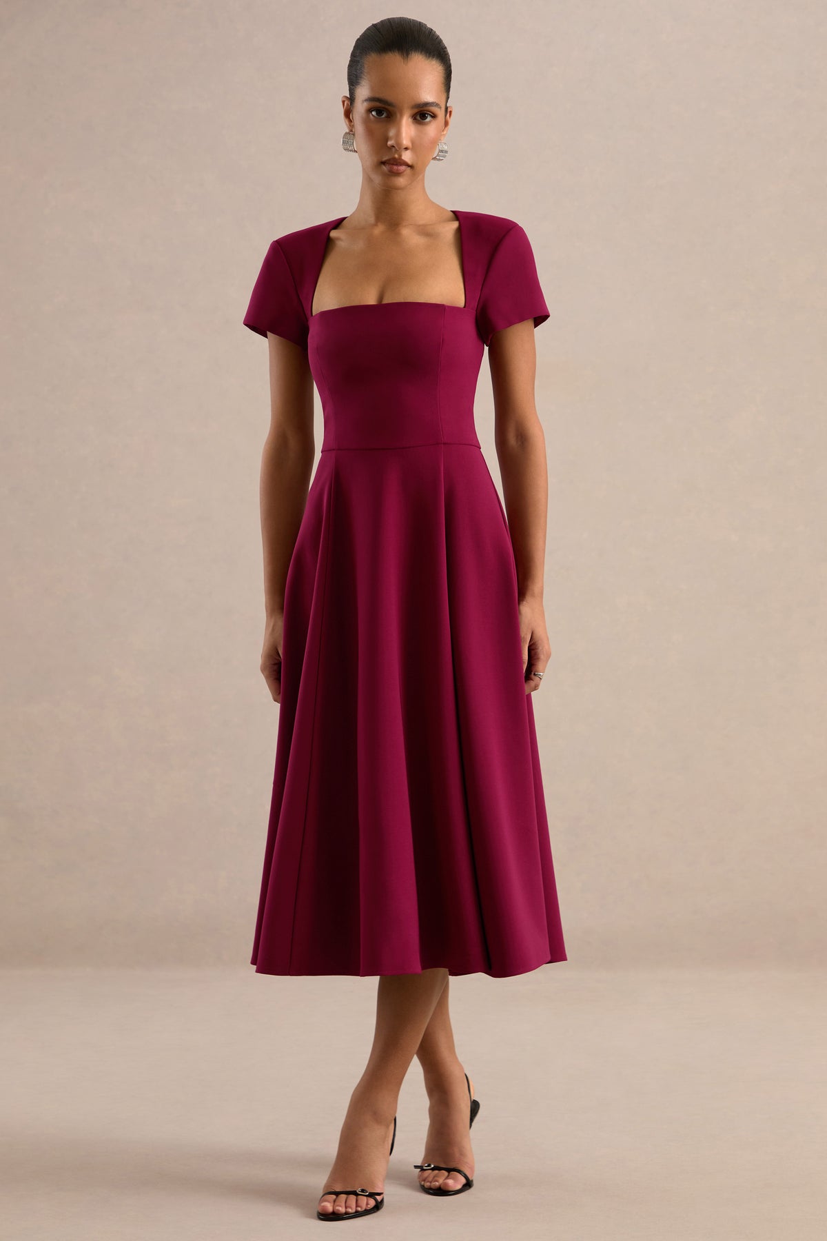 ECM_HR_CL138649102 - Donia Burgundy Square-Neck Midi Skater Dress1.jpg