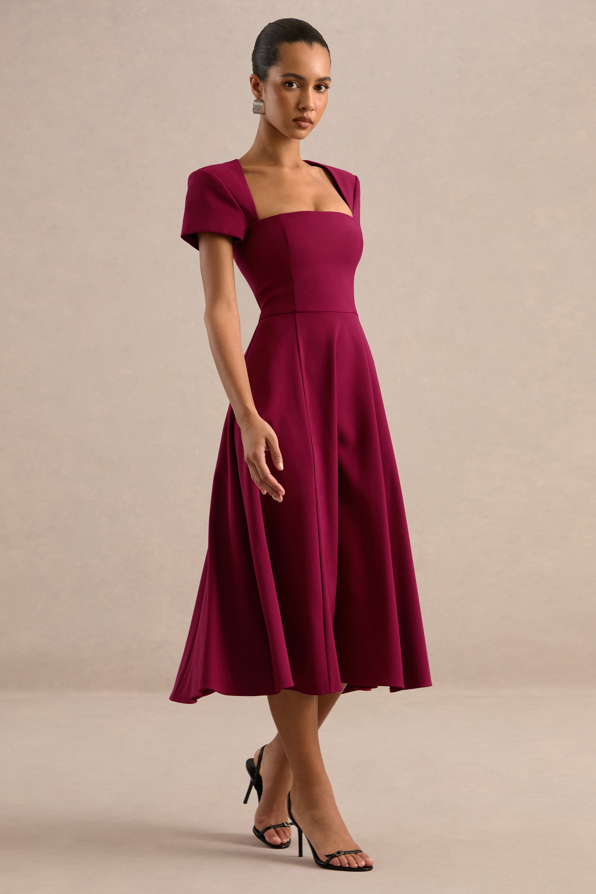 ECM_HR_CL138649102 - Donia Burgundy Square-Neck Midi Skater Dress3.jpg