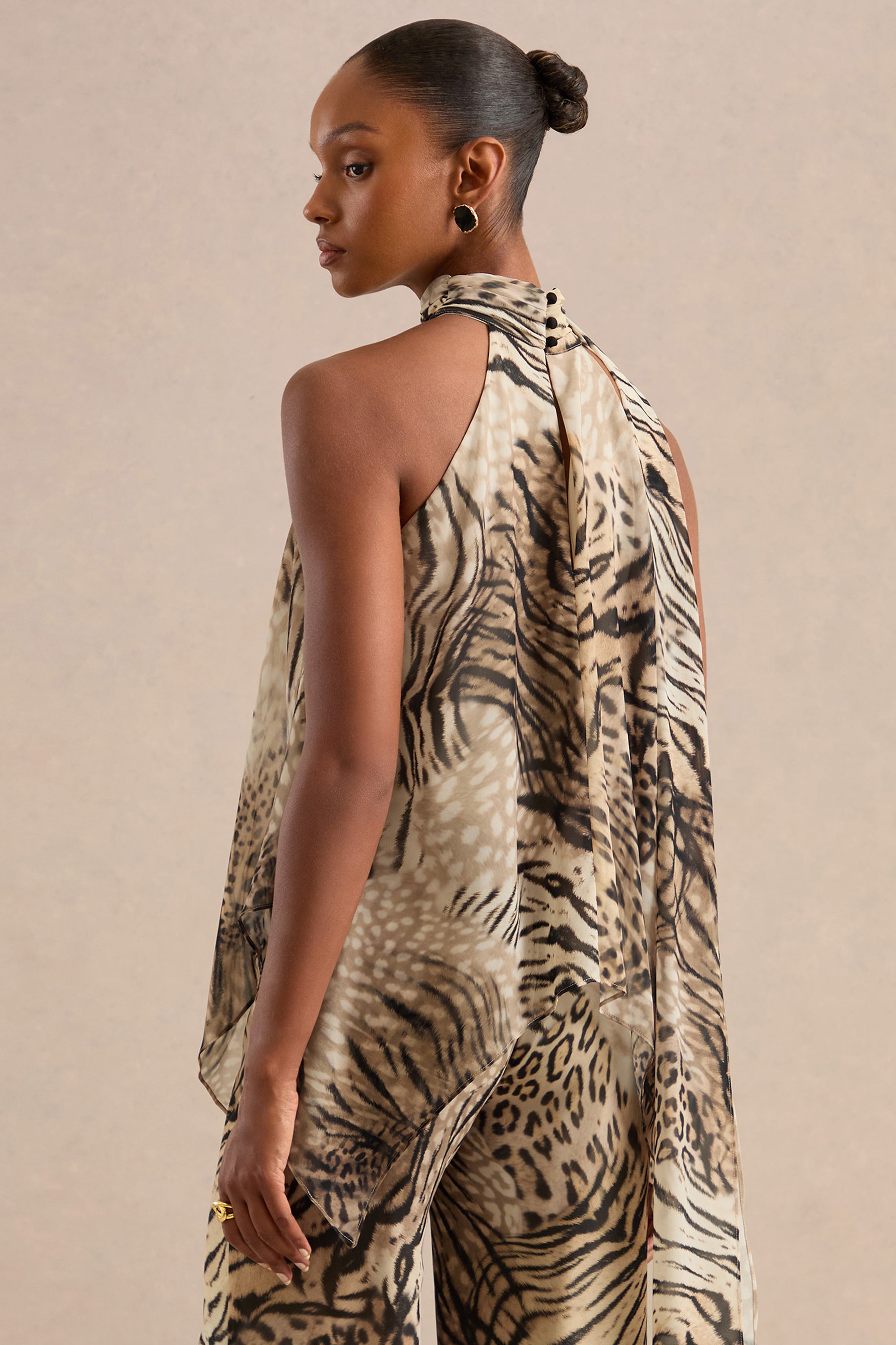 CL138702021 - Yarae Brown Animal Print Chiffon Halter-Neck Top9.jpg