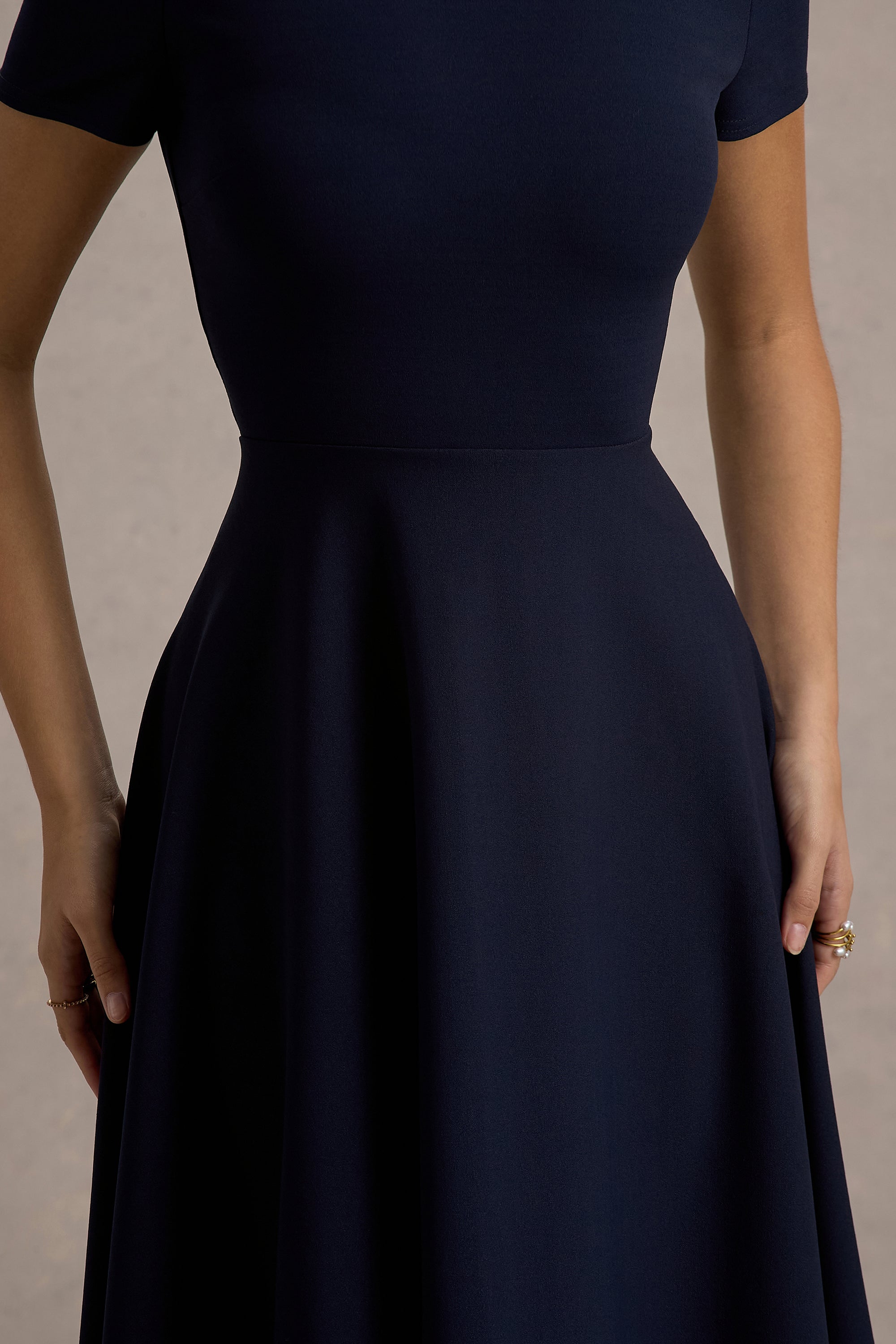 CC_HR_CL138718010 - Bellona  - Navy High-Neck High-Low Midi Dress 1.jpg
