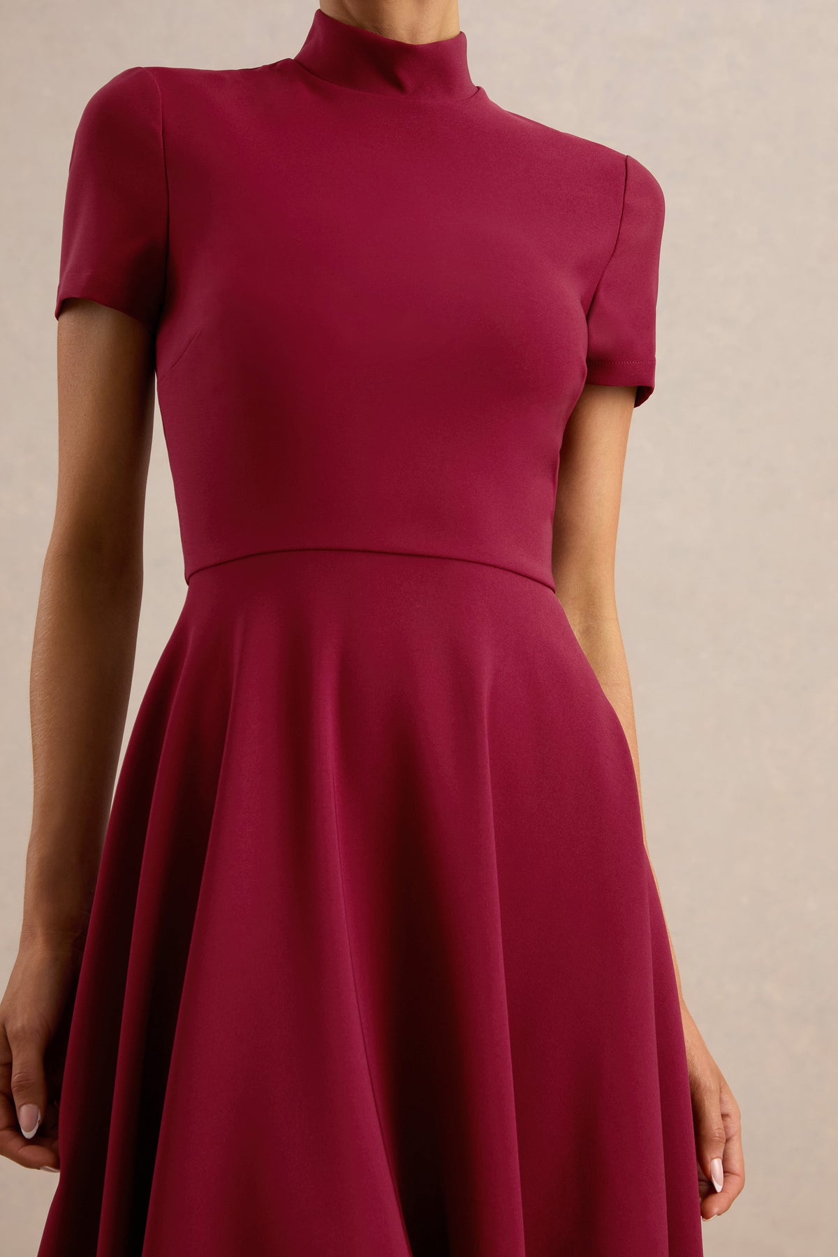 ECM_HR_CL138718101 - Bellona | Burgundy High-Neck High-Low Midi Dress 3.jpg
