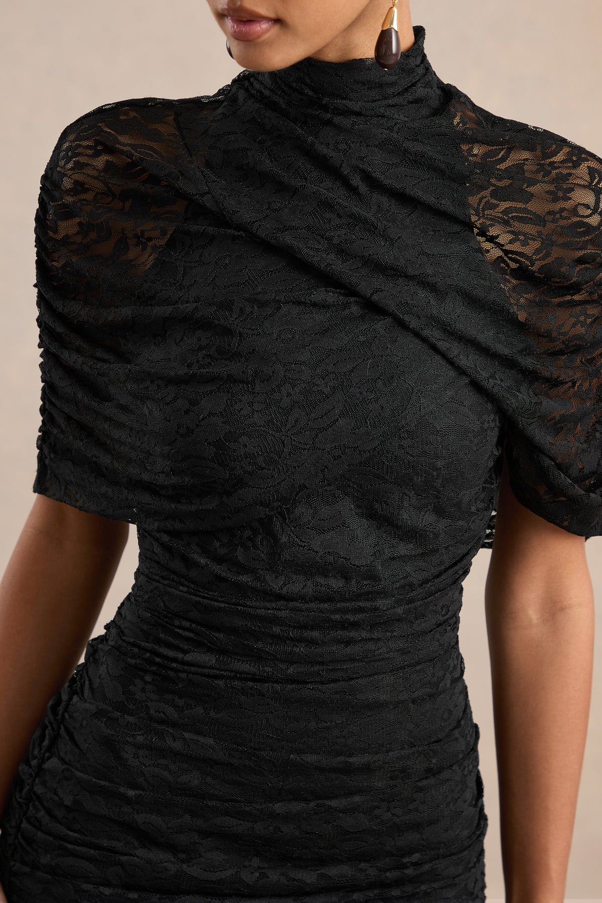 ECM_HR_CL138737001 - Clarinda _ Black Lace High-Neck Maxi Dress With Short Cape Detail4.jpg