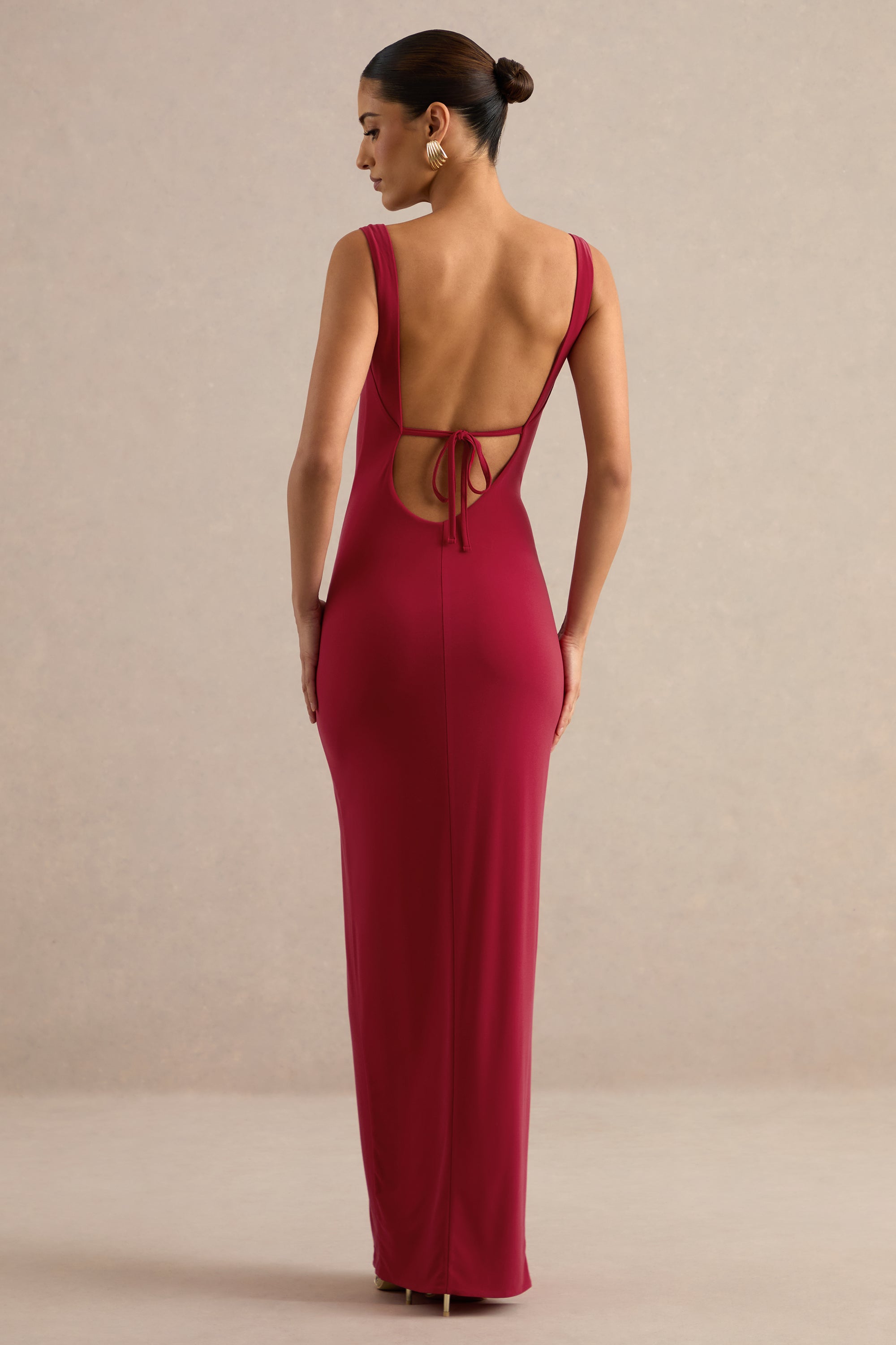 ECM_HR_CL138755100 - Josiane _ Red Square-Neck Maxi Dress With Front Split5.jpg