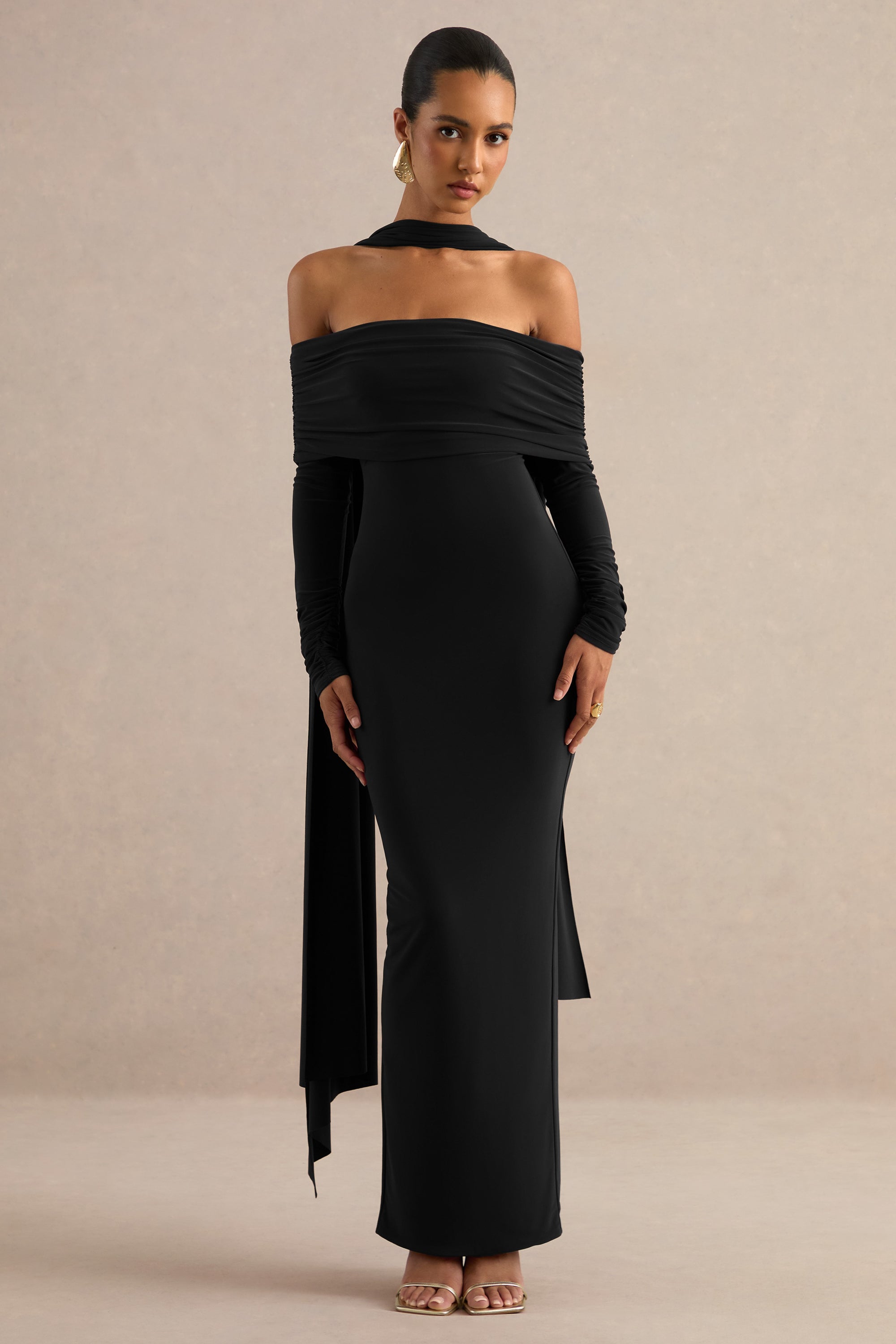 ECM_HR_CL138756001 - Julissa _ Black Bardot-Neck Maxi Dress With Scarf Detail 4.jpg