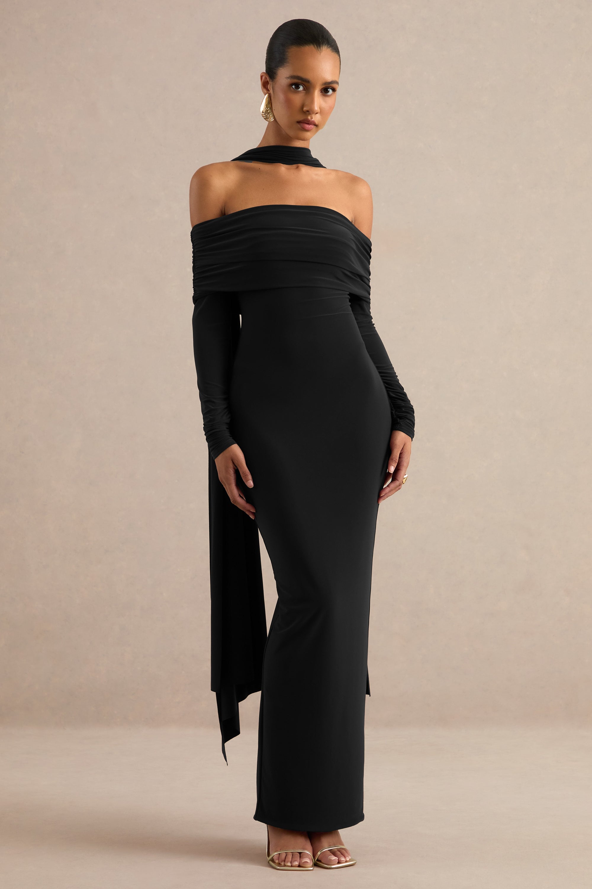 ECM_HR_CL138756001 - Julissa _ Black Bardot-Neck Maxi Dress With Scarf Detail 5.jpg