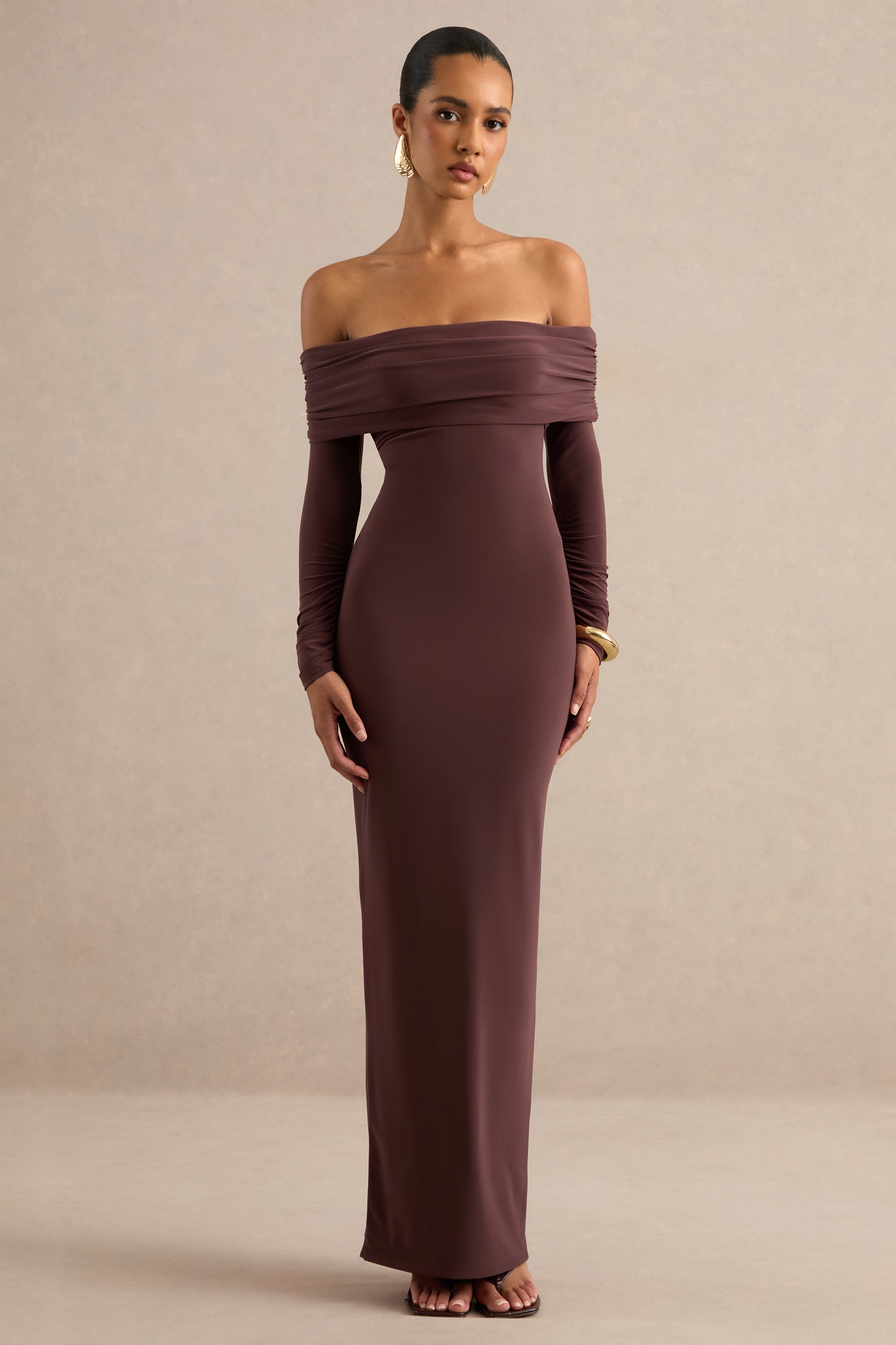 ECM_HR_CL138758022 - Keirae _ Dark Brown Bardot-Neck Maxi Dress 0.jpg