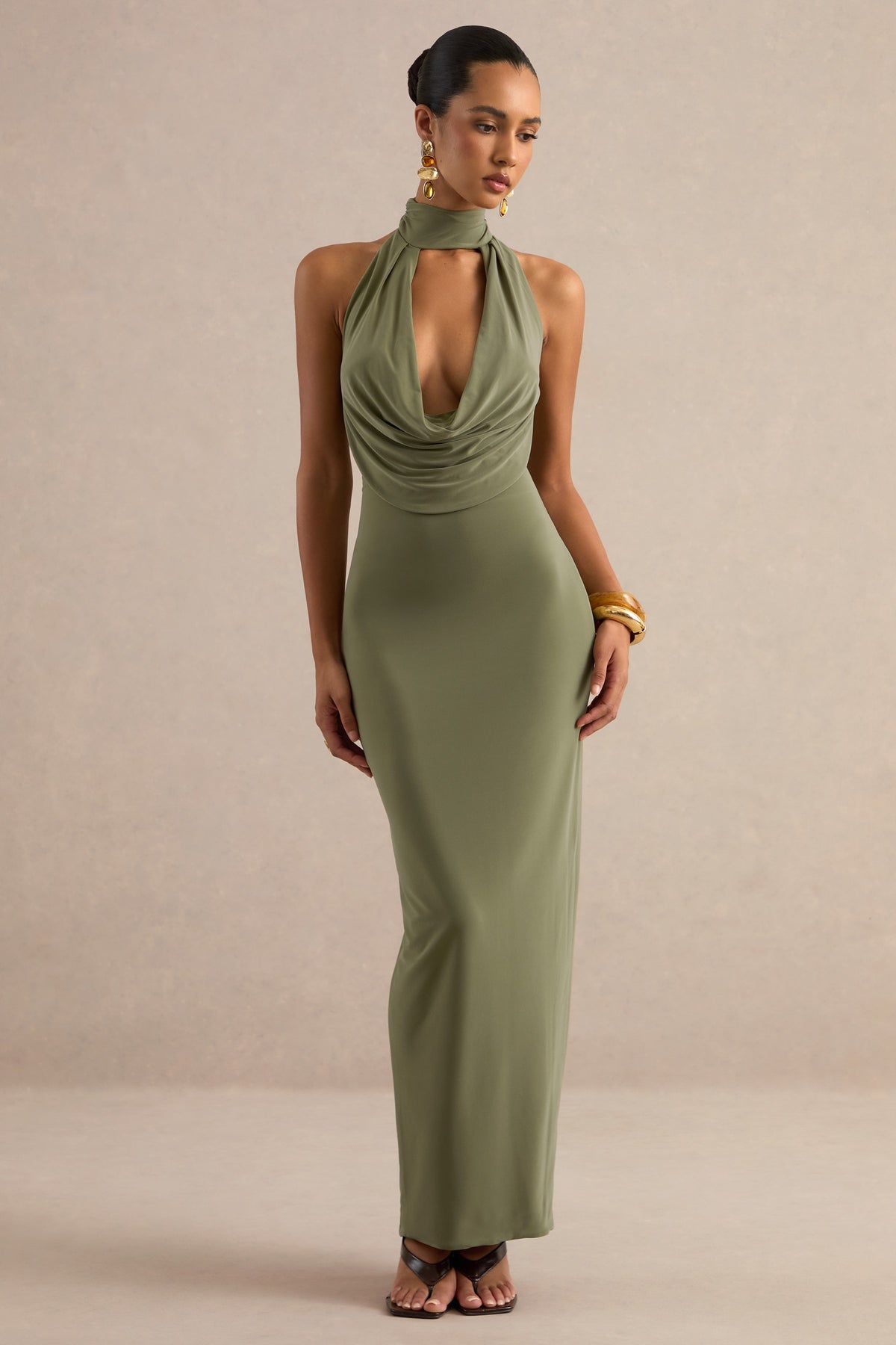 ECM_HR_CL138768031 - Lucianae _ Olive Cowl Plunge-Neck Maxi Dress With Collar Detail1.jpg