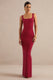 ECM_HR_CL138776100 - Elif _ Red Square-Neck Maxi Dress With Draped Detailing 1.jpg