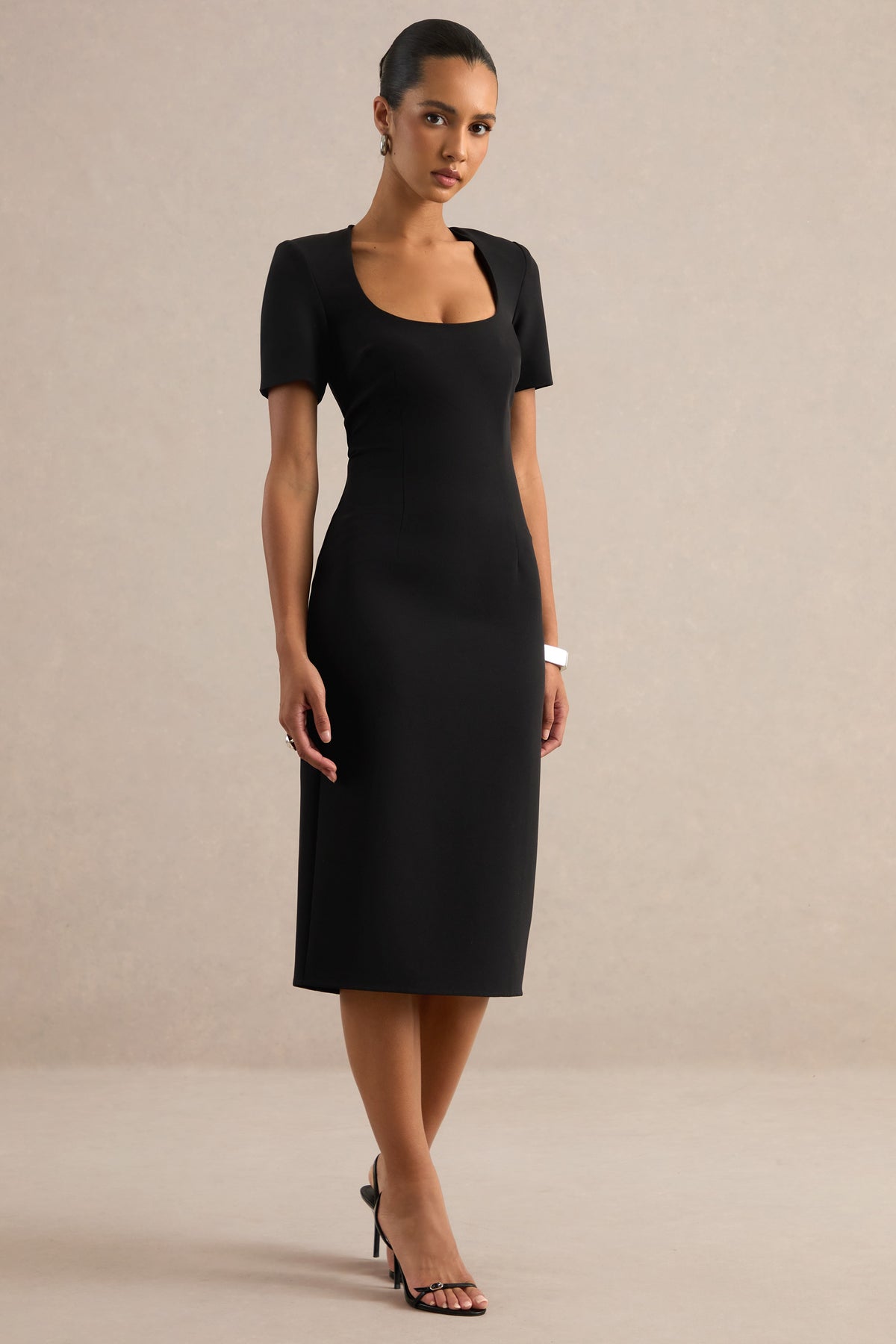 ECM_HR_CL138777001 - Elisiae | Black Scoop-Neck Midi Dress 2.jpg