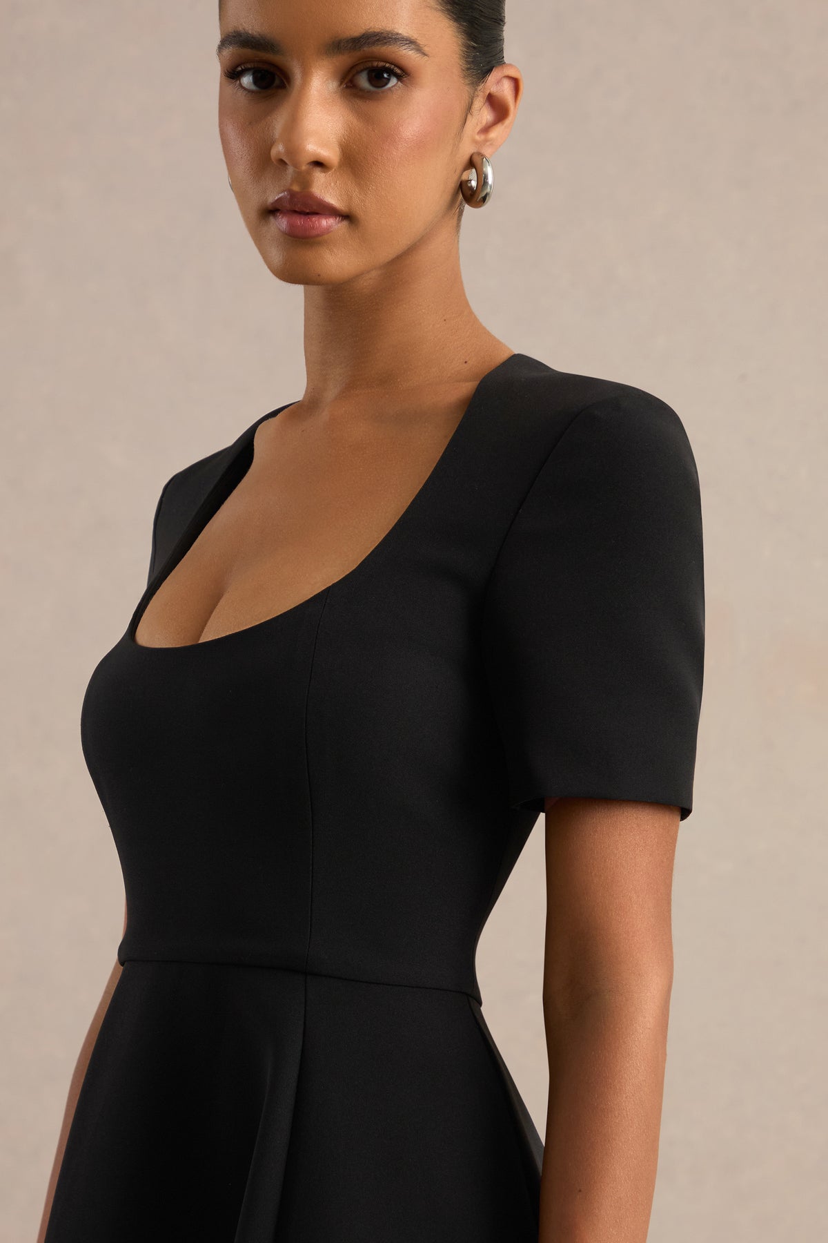 ECM_HR_CL138778001 - Emalina | Black Scoop-Neck Skater Midi Dress 4.jpg