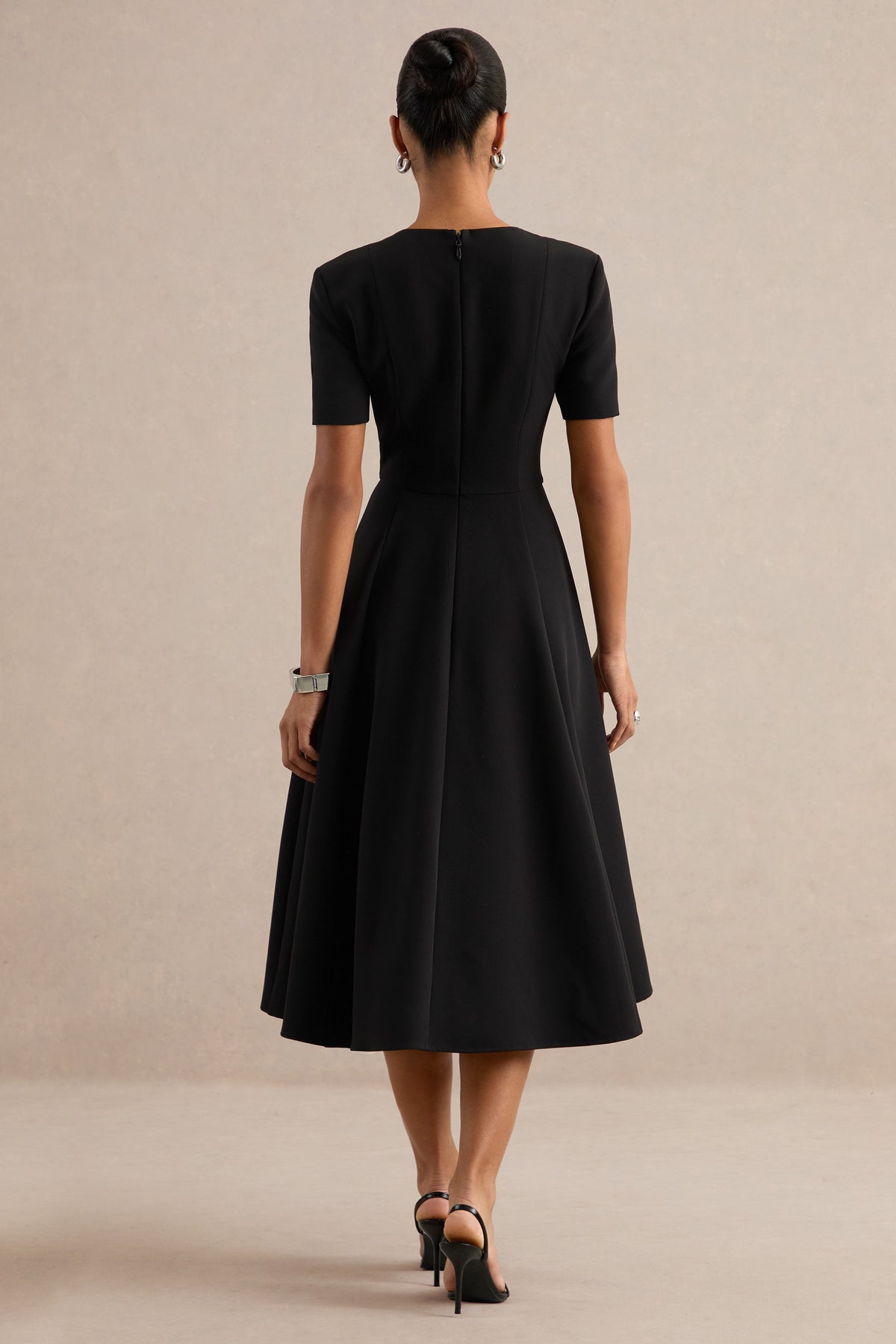 ECM_HR_CL138778001 - Emalina | Black Scoop-Neck Skater Midi Dress 5.jpg