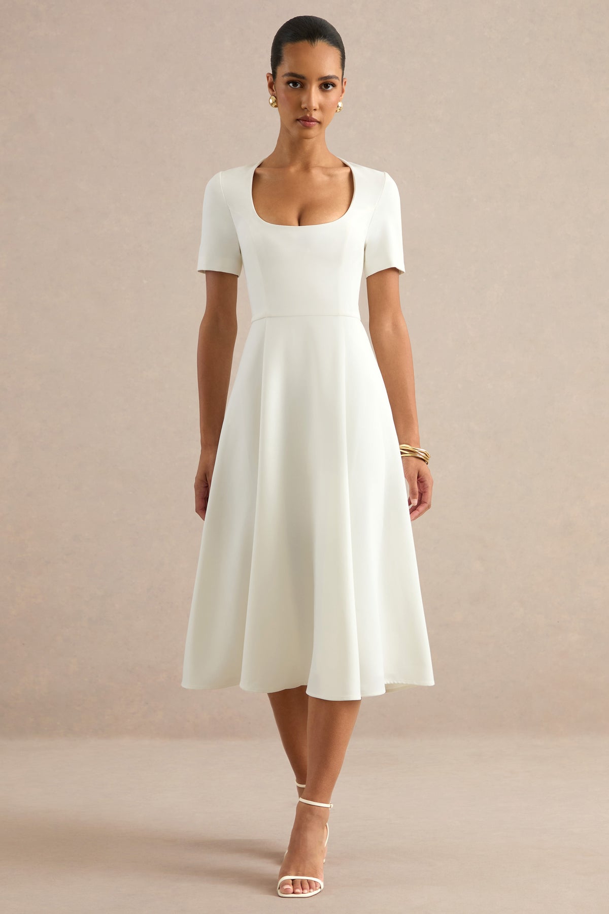 ECM_HR_CL138778111 - Emalina _ Cream Scoop-Neck Skater Midi Dress 1.jpg