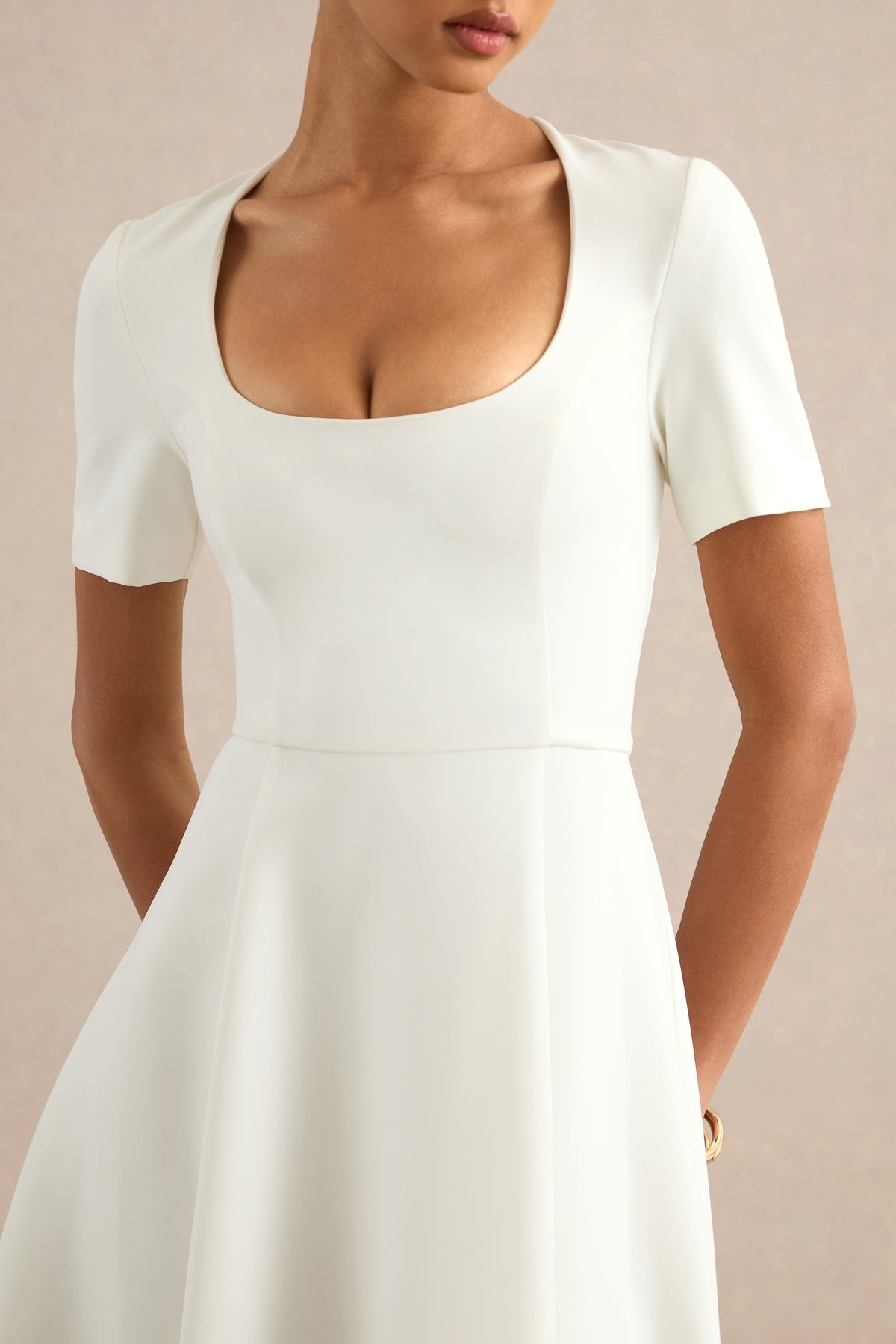 ECM_HR_CL138778111 - Emalina _ Cream Scoop-Neck Skater Midi Dress 4.jpg