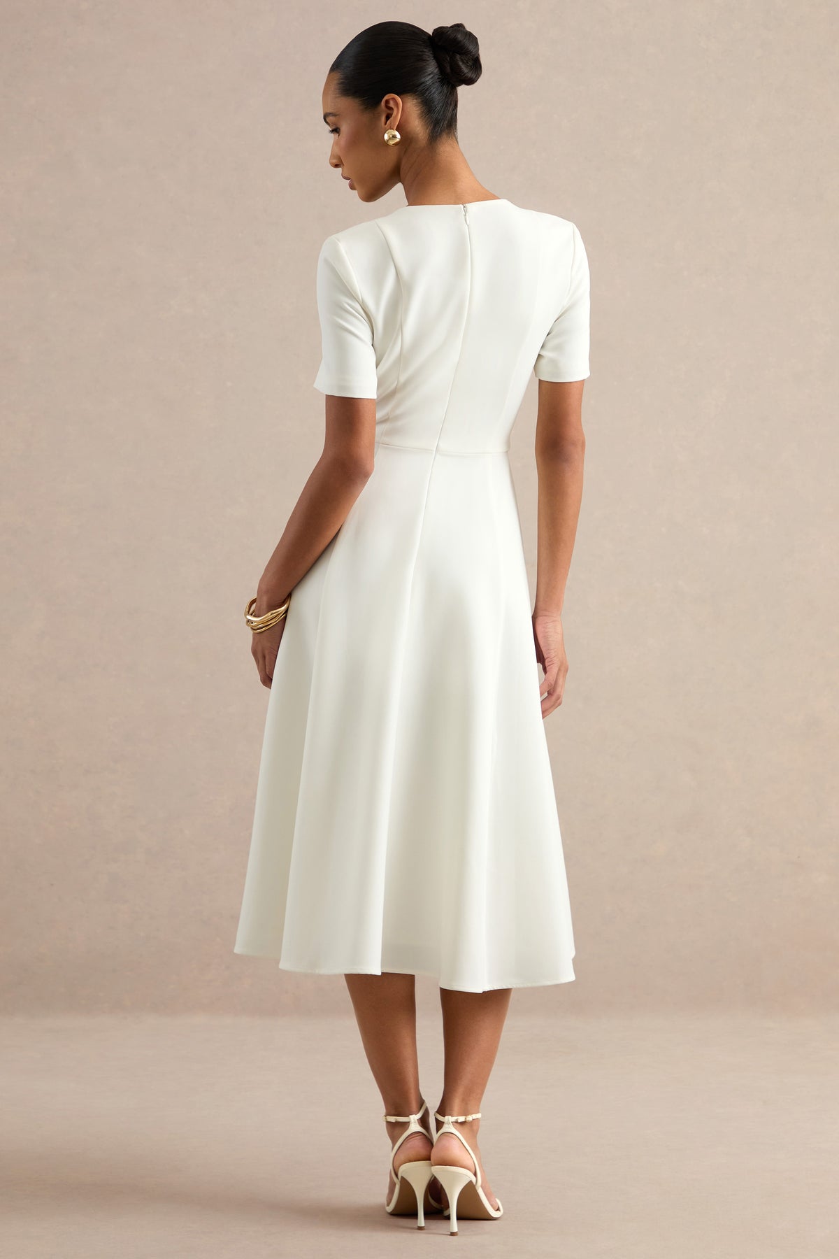 ECM_HR_CL138778111 - Emalina _ Cream Scoop-Neck Skater Midi Dress 5.jpg
