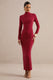 ECM_HR_CL138779100 - Erienne | Red High-Neck Maxi Dress With Draped Detailing1.jpg