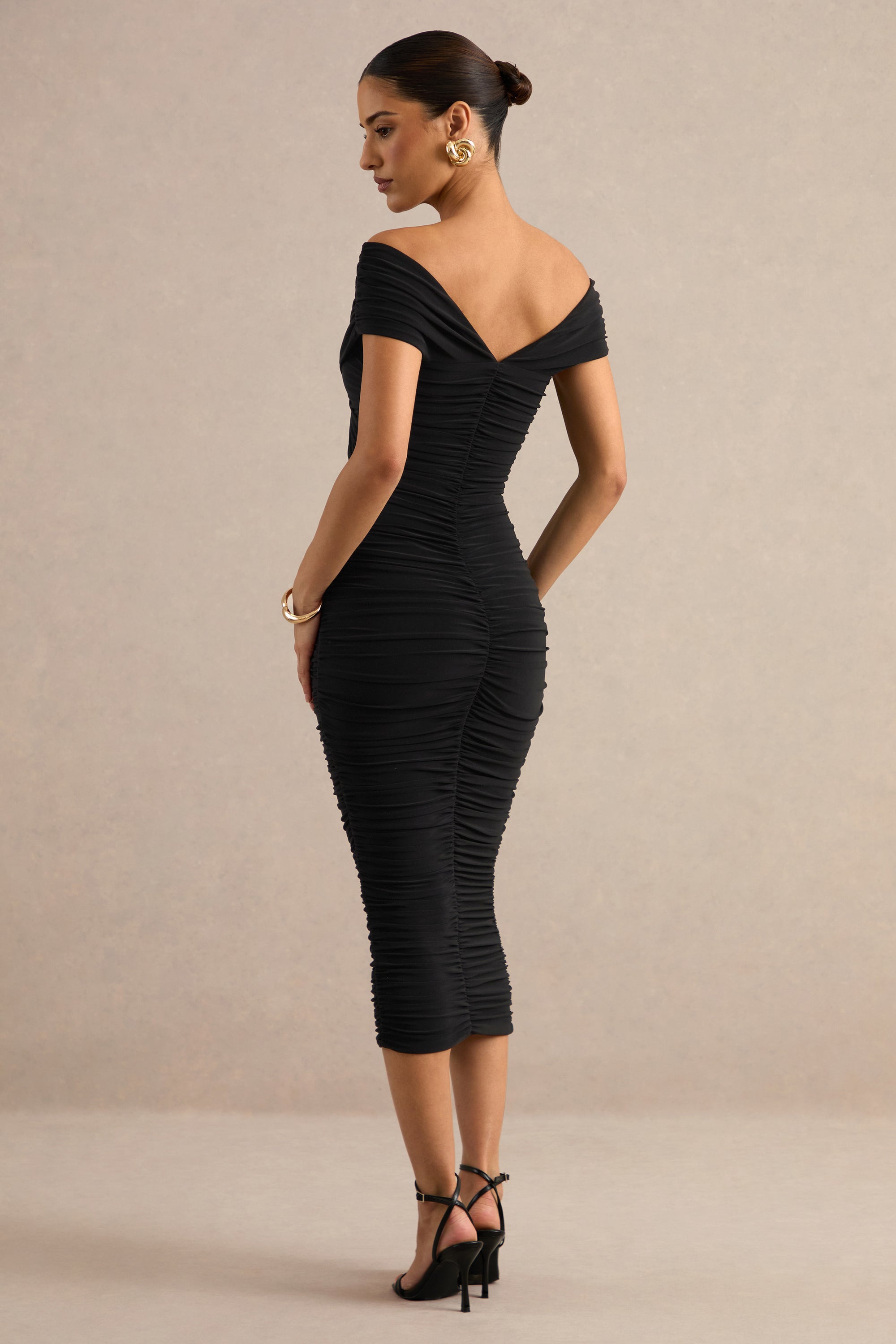 ECM_HR_CL138780001 - Evanthe _ Black Wrapped Bardot-Neck Midi Dress 3.jpg