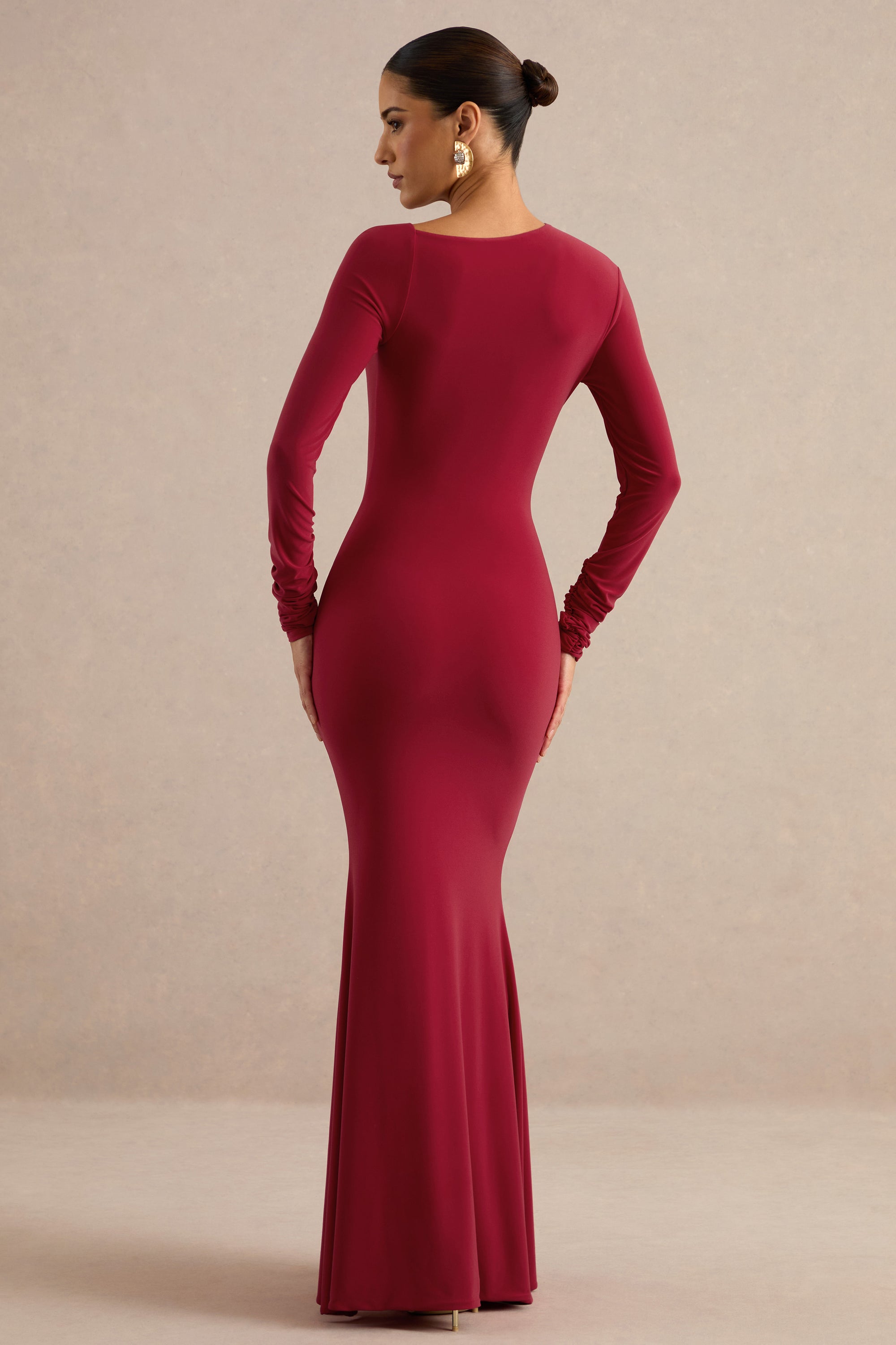 ECM_HR_CL13879410 - Florabella _ Red Asymmetric-Neck Long Sleeve Maxi Dress 5.jpg