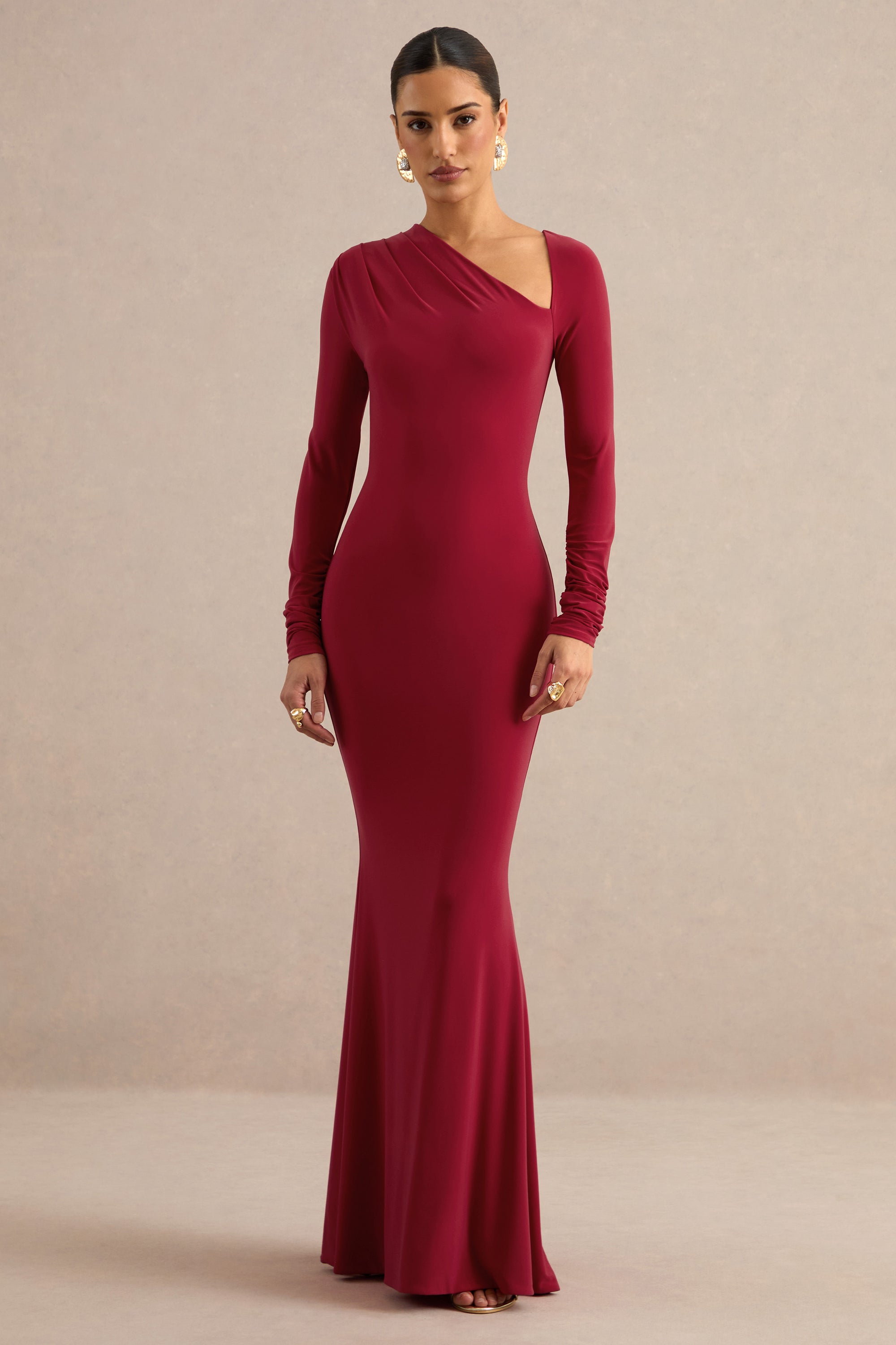 ECM_HR_CL13879410 - Florabella _ Red Asymmetric-Neck Long Sleeve Maxi Dress 6.jpg