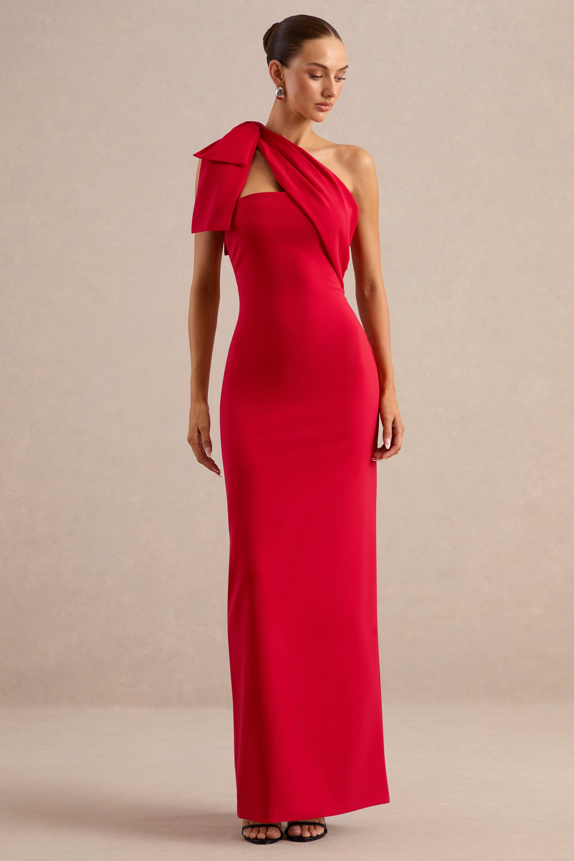 ECM_HR_CL138806100 - Adara _ Red Asymmetric-Neck Maxi Dress With Bow-Detail 1.jpg