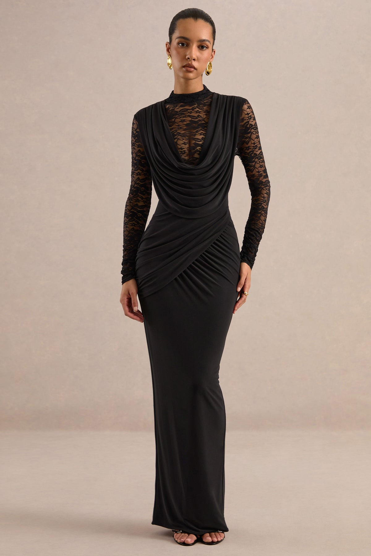 ECM_HR_CL138817001 - Veradis Black High-Neck Maxi Dress With Lace Detailing5.jpg