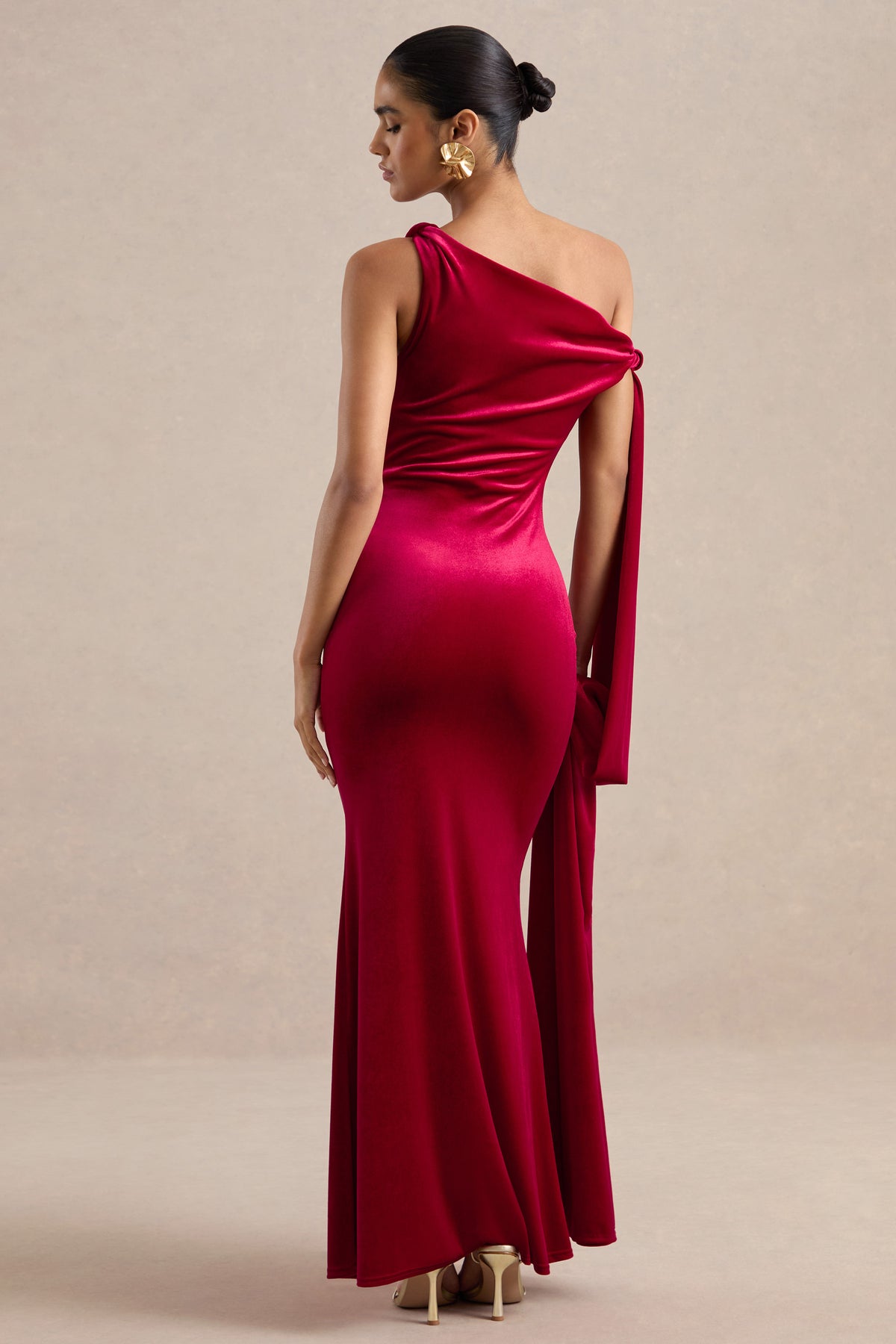 ECM_HR_CL138912100 - Blakely - Red Velvet Twist One Shoulder Maxi Dress With Sash And Cuff Trim5.jpg