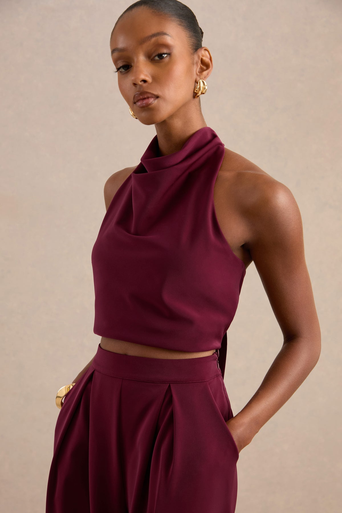 CL138967101 - Marne Berry Satin High Cowl Neck Crop Top7.jpg