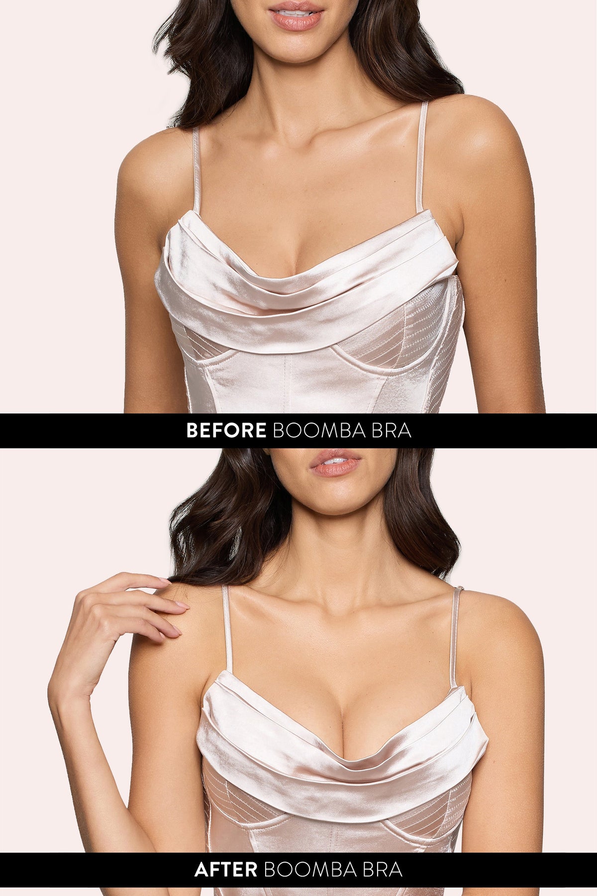 Magic Sticky Bra | Boomba Caramel Padded Sticky Bra - Club L London - AUS