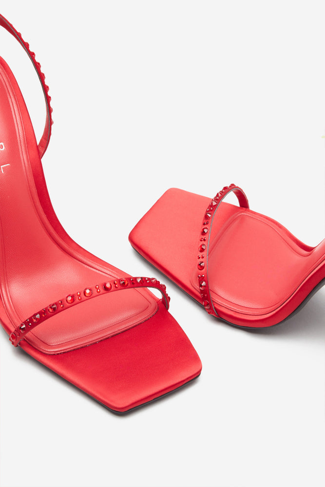 Red diamante clearance sandals