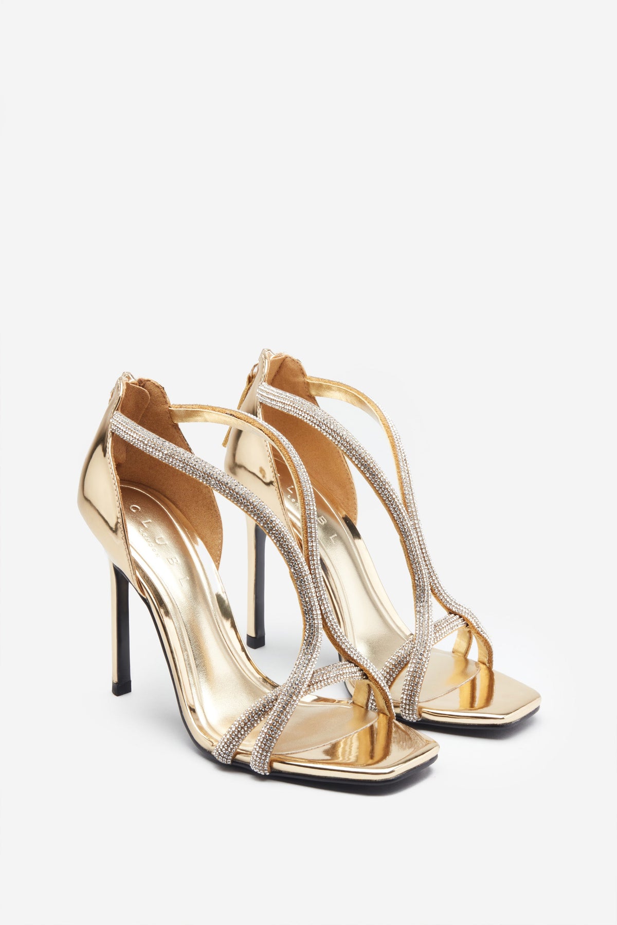 Gold sandal clearance heels