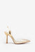 Covergirl | Gold Diamante Sling Back Pointed Heels - Club L London - AUS