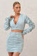 Break Of Day | Sage Ruched Mini Skirt - Club L London - AUS