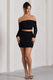 Ground Rules | Black Ruched Mesh Mini Skirt - Club L London - AUS