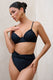 High Tide | Black High Waisted Twist Front Bikini Bottoms - Club L London - AUS