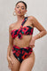 High Tide | Multi Print High Waisted Twist Front Bikini Bottoms - Club L London - AUS