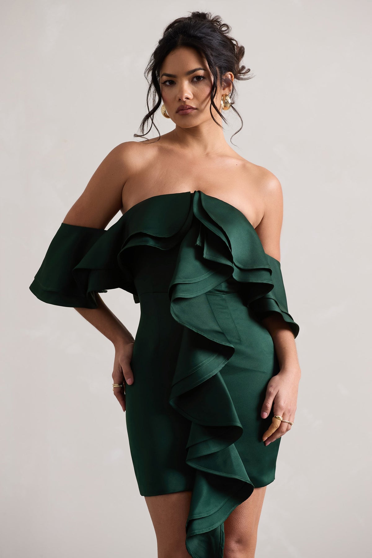 WB_CL128857047-AspenBottleGreenBardotMiniDressWithRuffles6