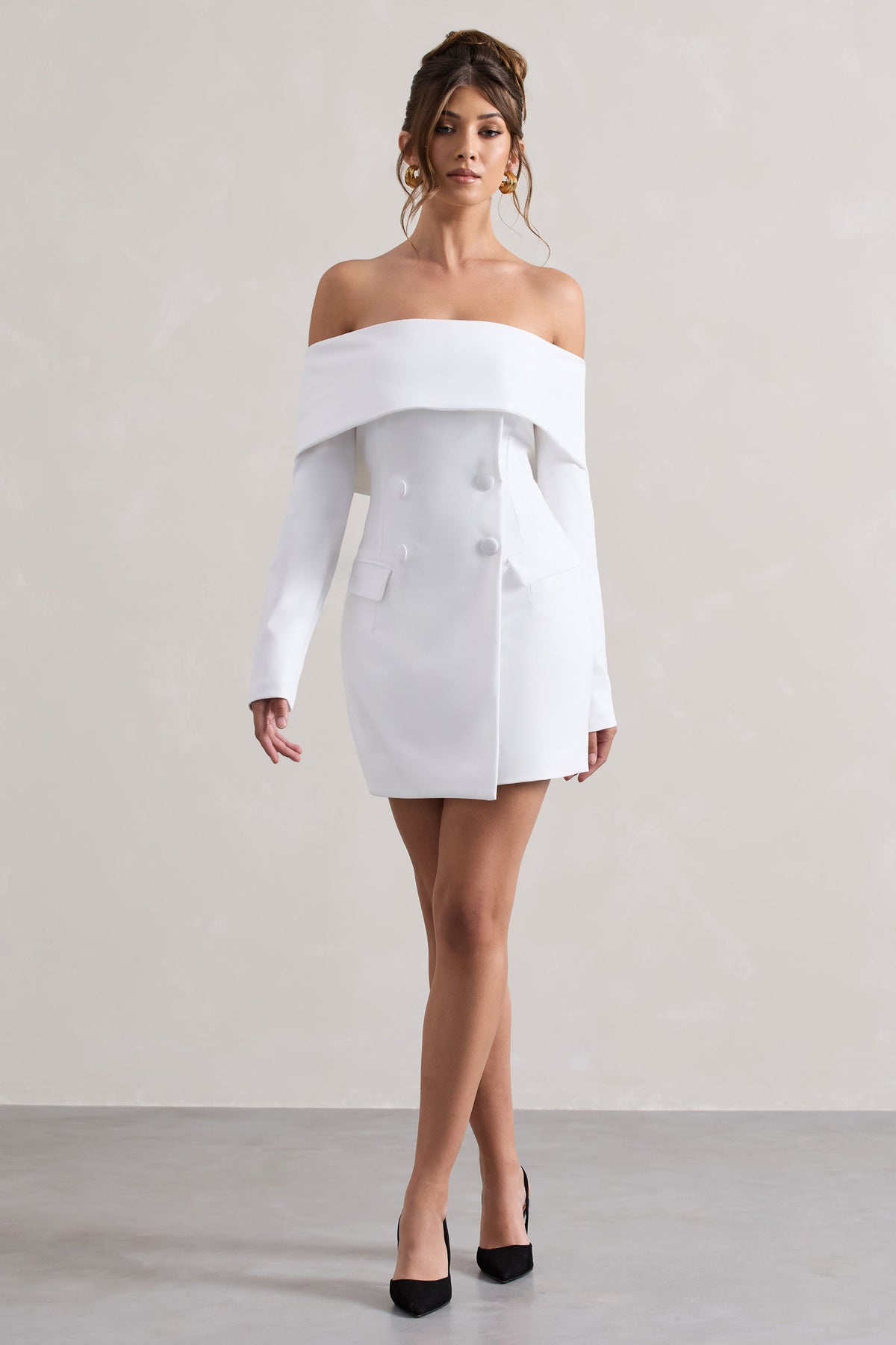 Tara White Bardot Tailored Blazer Dress Club L London AUS