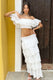 Vista | White Broderie Ruffled Tiered Maxi Skirt - Club L London - AUS