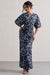 Elidy | Animal Print Ruched Flutter-Sleeve Cut-Out Maxi Dress - Club L London - AUS