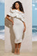 When In Rome | White Asymmetric Ruffle Midi Dress - Club L London - AUS