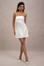 Park Avenue | Cream Boucle Strapless Tailored Mini Dress