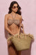 Navagio | Beige Straw Tote Bag - Club L London - AUS
