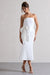 To Me | White Bandeau Midi Dress With Oversized Bow - Club L London - AUS