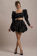 Tosca | Black Satin Bubble Mini Skirt - Club L London - AUS