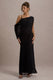 Aeliana | Black Strappy V-Neck Maxi Dress With Chiffon Sash - Club L London - AUS